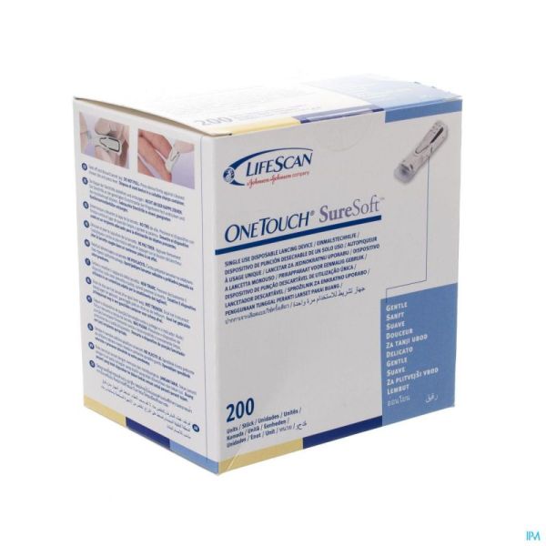 One Touch Suresoft Gentle Sticks 200 Pièces