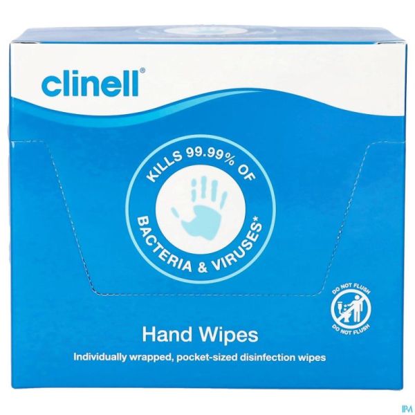 Clinell A/bact. S/alc. Lingettes Deinf./nett. 100
