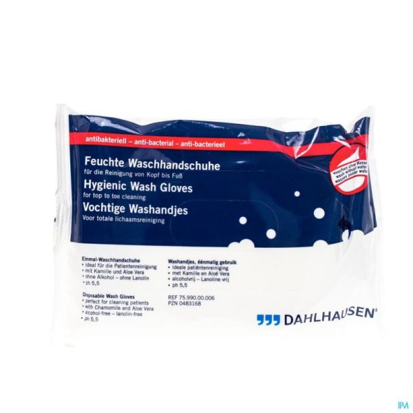 Dialex Gants De Toilette Humides A/bact