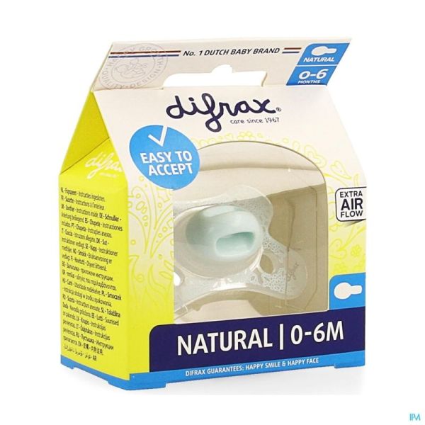 Difrax Sucette Mini Natural Assort 0-6m