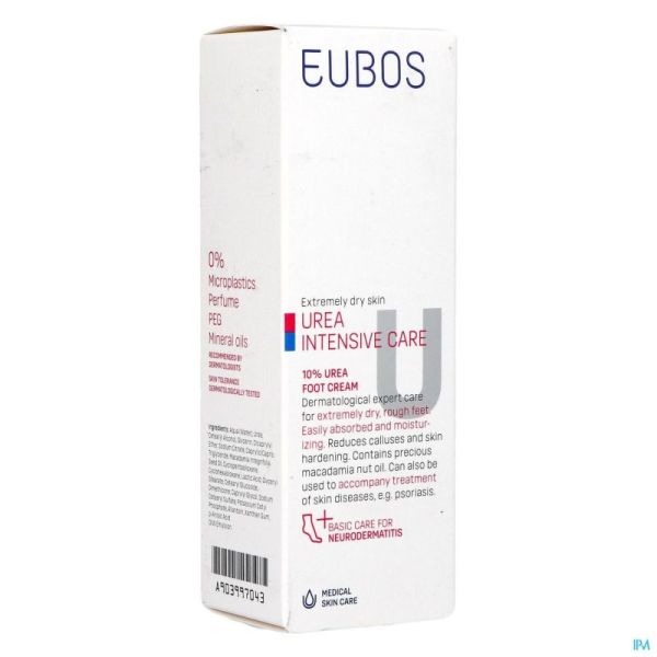 Eubos Urea Crème Pieds 10 % Peaux Sèches 100 Ml