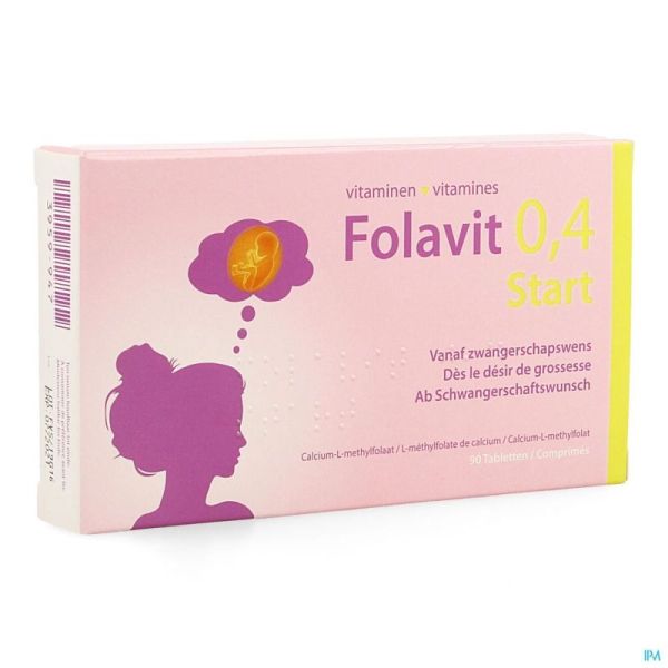 Folavit 0,4mg Start 90 Comprimés
