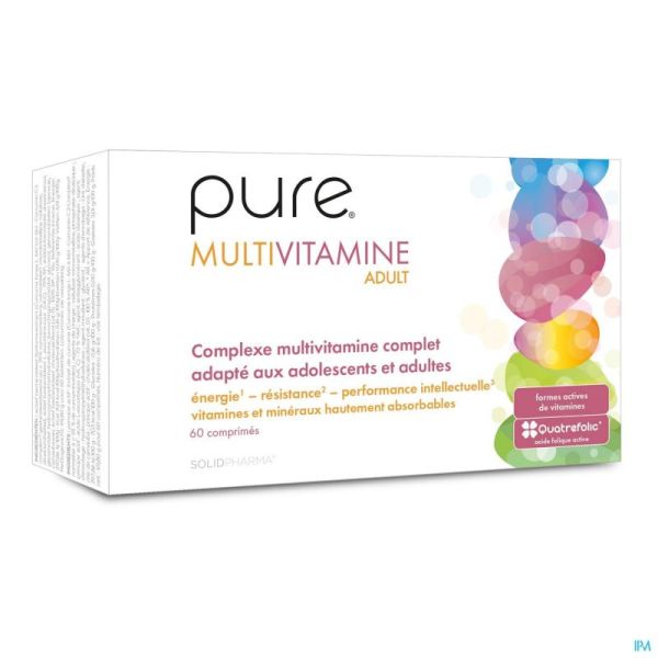 Pure Multivitamine Adult Comprimés 60