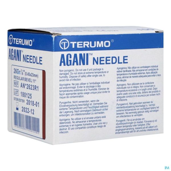 Terumo Aiguille Agani 26g 7/8 Rb 100