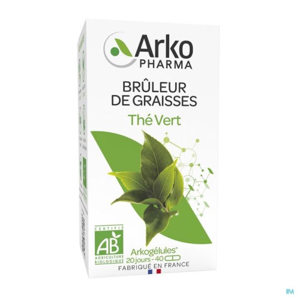 Arkogelules Thé Vert Bio Gélules 40