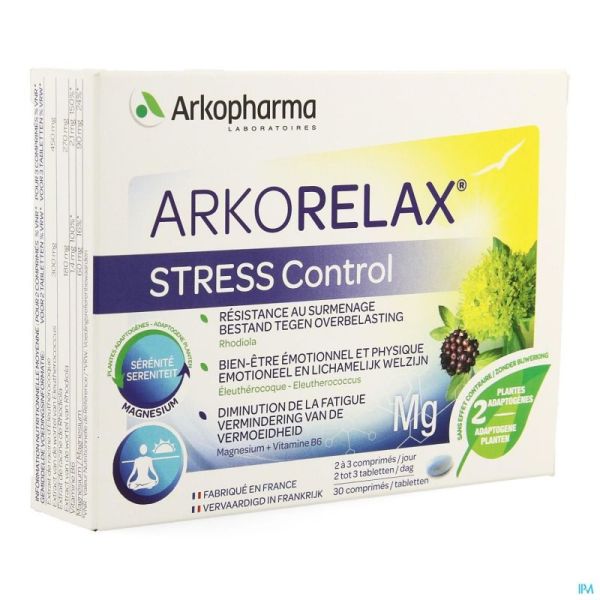 Arkorelax Stress Control Comprimés 30