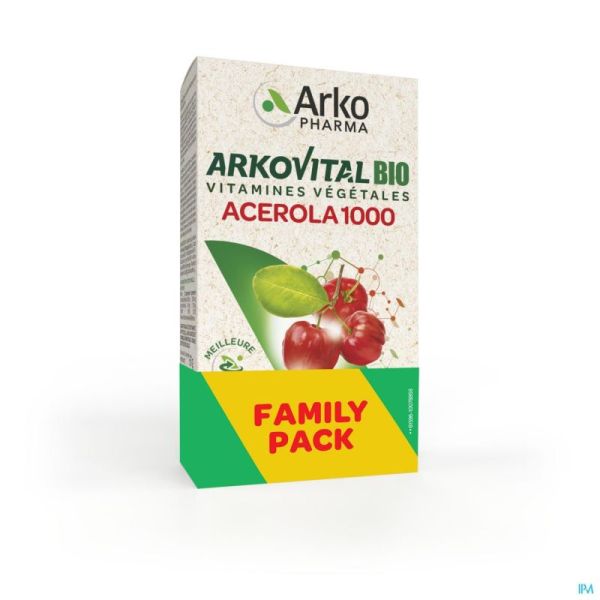 Arkovital Acerola 1000 Bio Duopack Comprimés 2x30