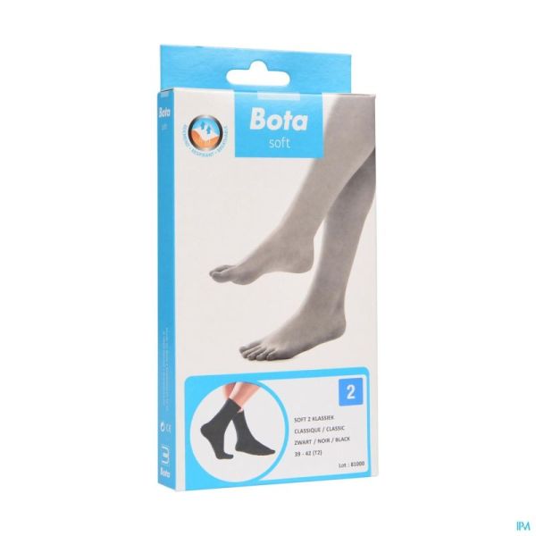Bota Soft 2 Adulte Bas Cl Noir T2 1 Paire