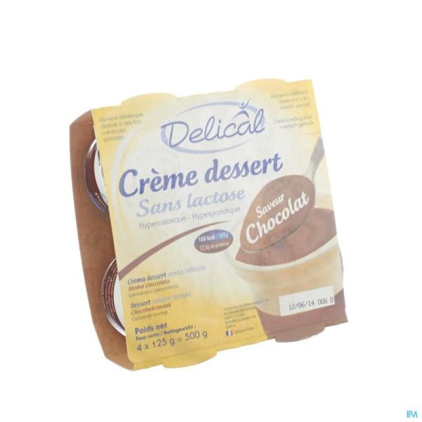 Delical Crème Dessert Hp-hc Chocolat 4x1