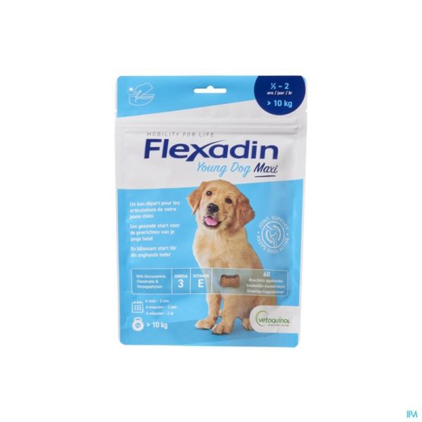Flexadin Young Dog Maxi Chew 60 Tablettes