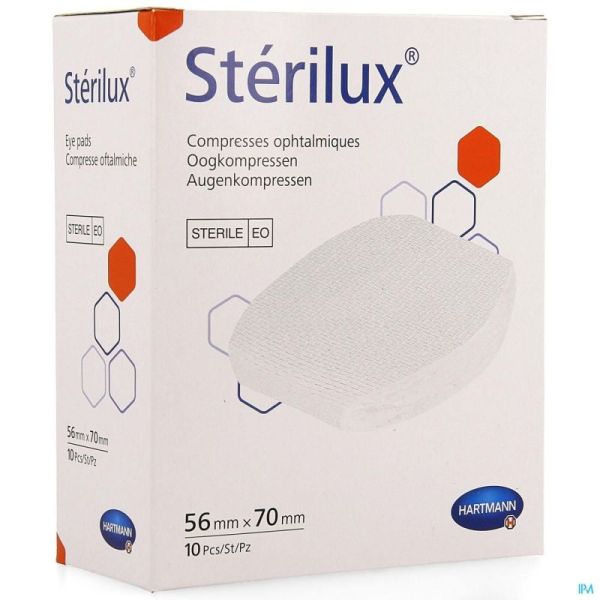 Hartmann Compresses Ophtalmiques Stériles 56x70 222/3 10 Pièces
