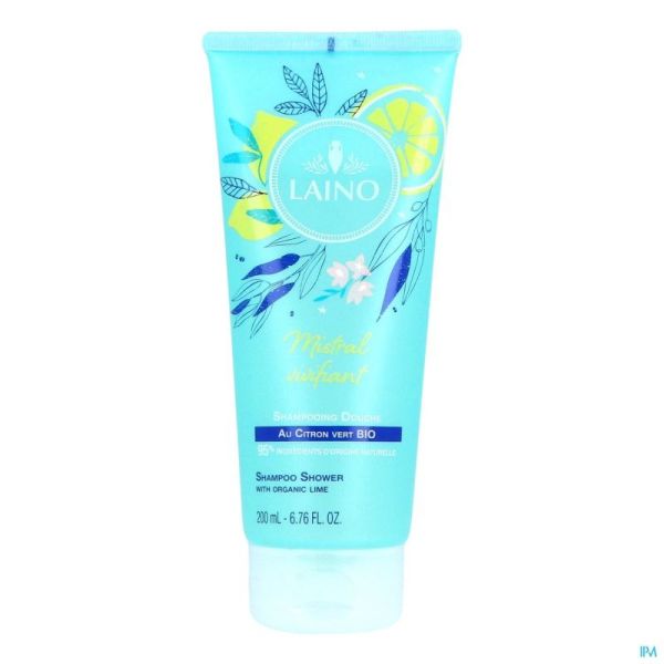 Laino Shampooing Douche Mistral Vivifiant Citron Vert Bio 200ml