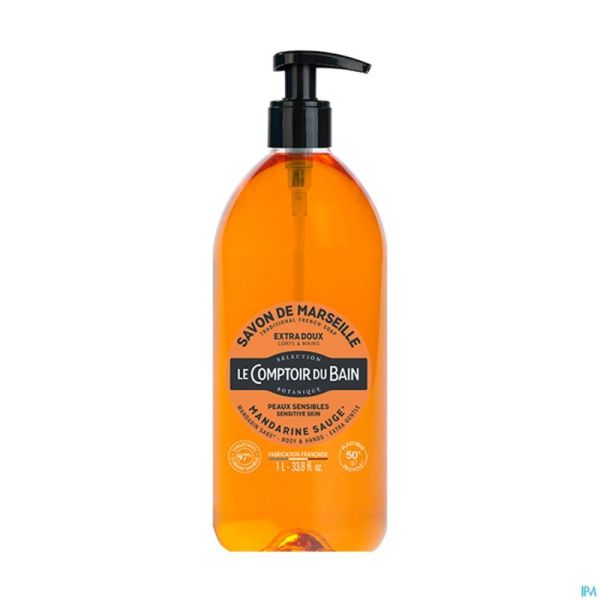 Lcb Savon Liquide Mandarine Sauge S/palme Flacon 1l