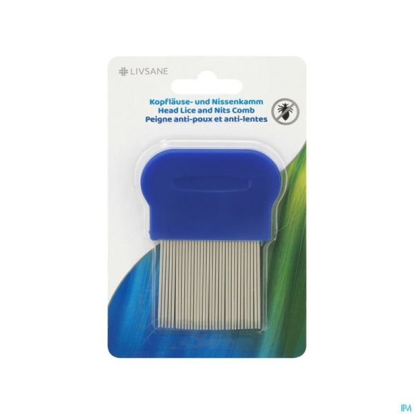 Livsane Peigne A/poux Metal