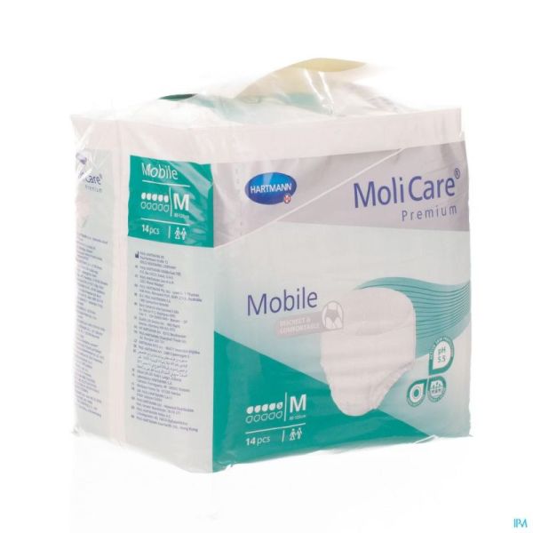 Molicare Premium Mobile 5 Gouttes Medium 14 Langes