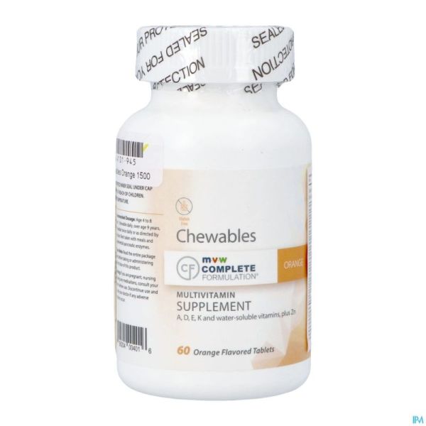 Mvw Complete Formul. Multivit. Orange Comprimés Croq 60