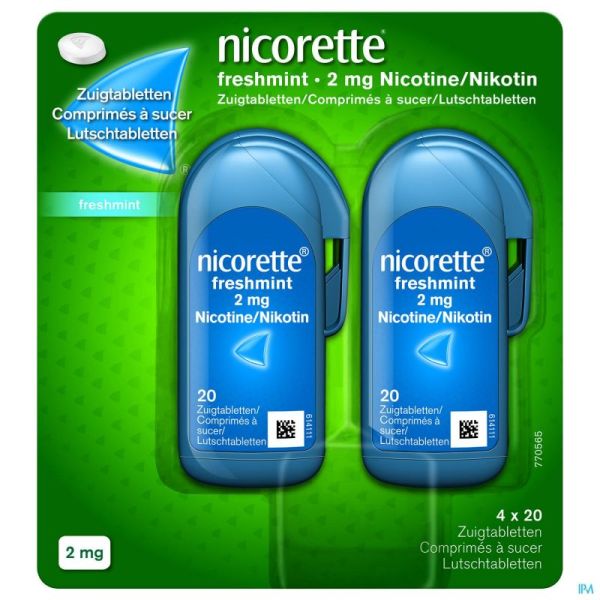 Nicorette Freshmint 80 Comprimés A Sucer 2 Mg