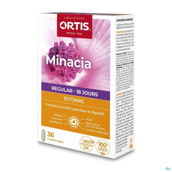 Ortis Minacia Regular Comprimés 36