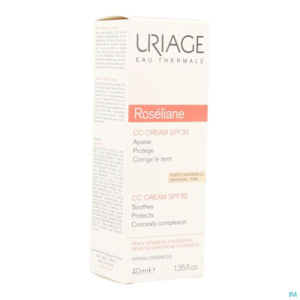 Uriage Roseliane Cc Crème Spf30 40 Ml