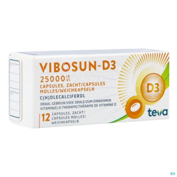 Vibosun-d3 25000ui 12 Capsules Molles