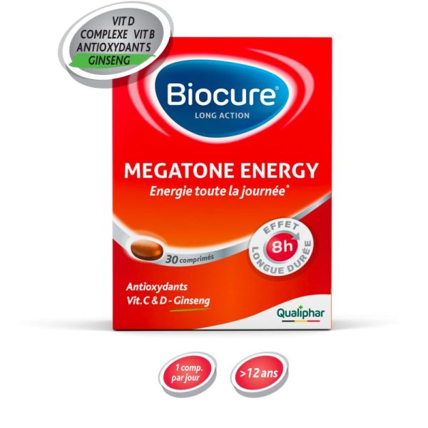 Biocure Megatone Energy La 60 Comprimés Promo