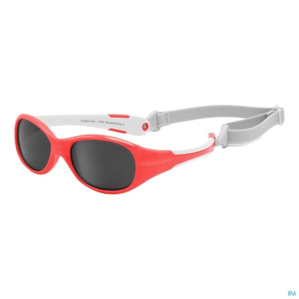 Eureka Care Lunette Soleil Enfants. Rouge-blanc 12-24m