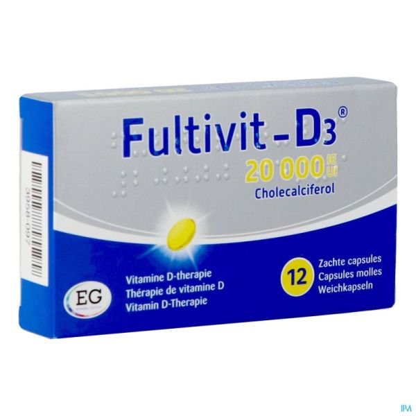 Fultivit-d3 20000iu Gélules Molle 12