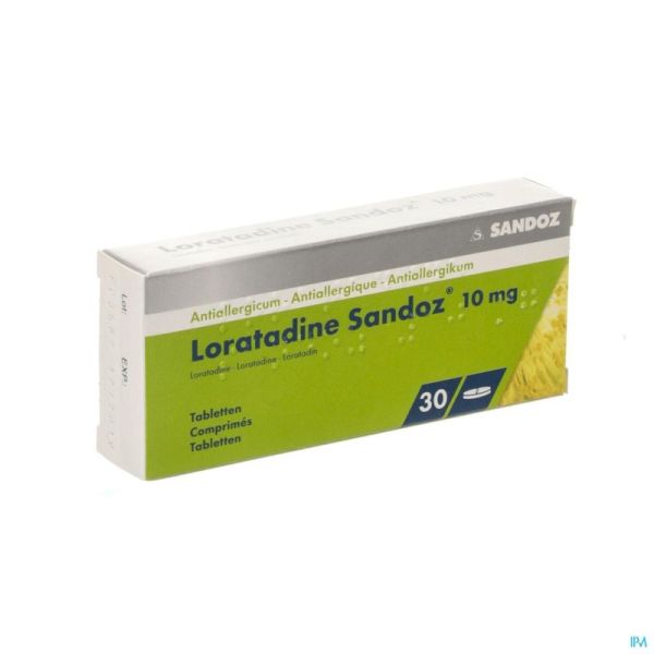 Loratadine Sandoz 30 Comprimés 10 Mg