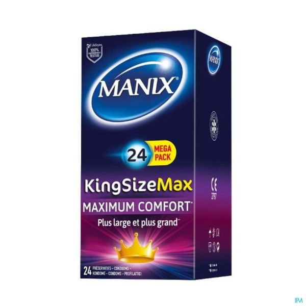 Manix King Size Max Préservatifs 24
