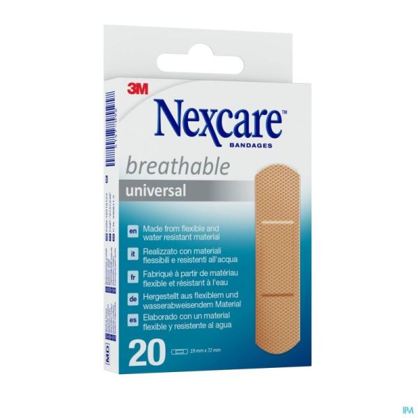 Nexcare 3m Breath.univ.19x72mm Strips 20 N0320ns-0