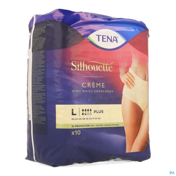 Tena silhouette plus crème high waist l 10  782610