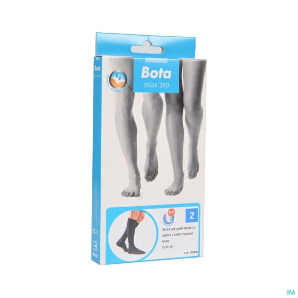 Bota Relax Bas De Genou 280 Noir T2 1 Pa