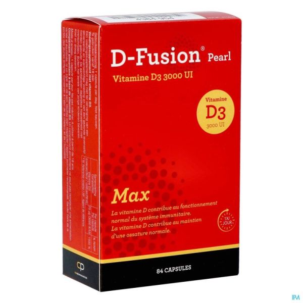 D-fusion Pearl 3000ui Gélules 84