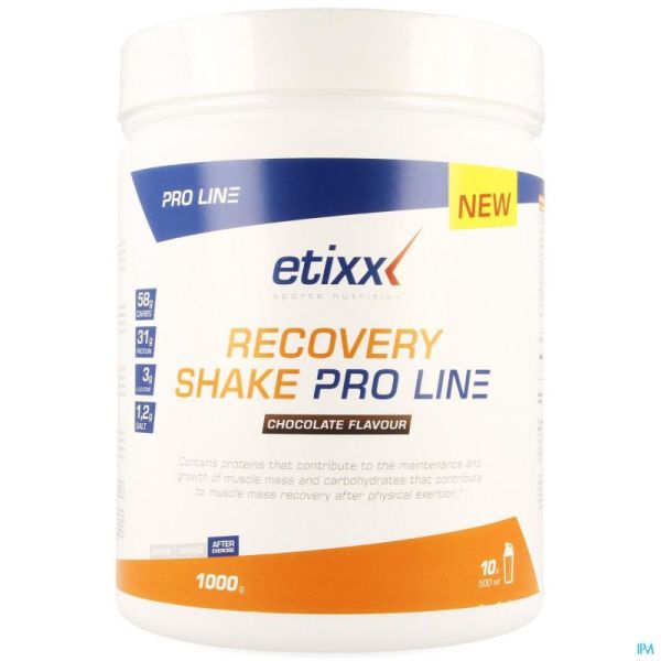 Etixx Recovery Pro Shake Chocolate 1000g