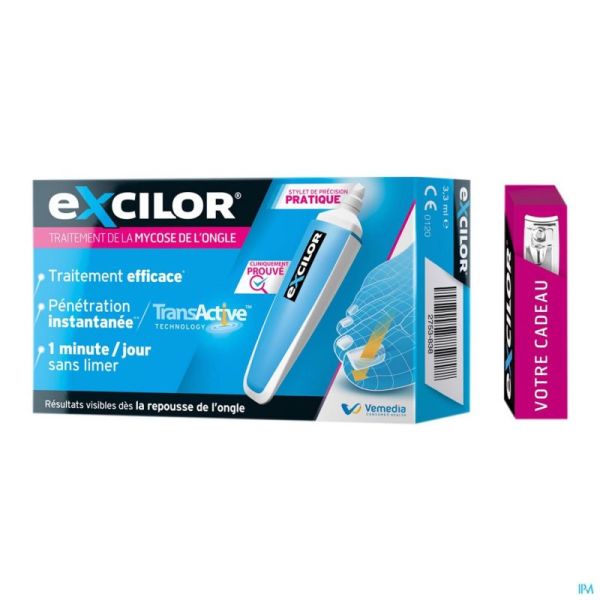 Excilor Traitement de la Mycose des Ongles Stylet + Cadeau