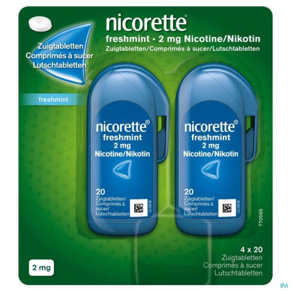 Nicorette Freshmint 80 Comprimés A Sucer 2 Mg