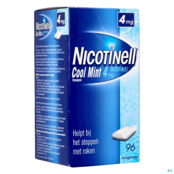 Nicotinell Gomme à Mâcher Cool Mint 96 Comprimés