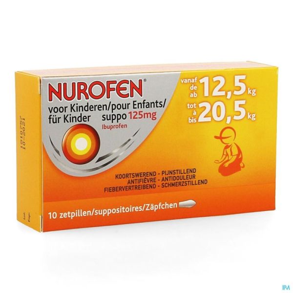 Nurofen 10 Suppositoires 125 Mg