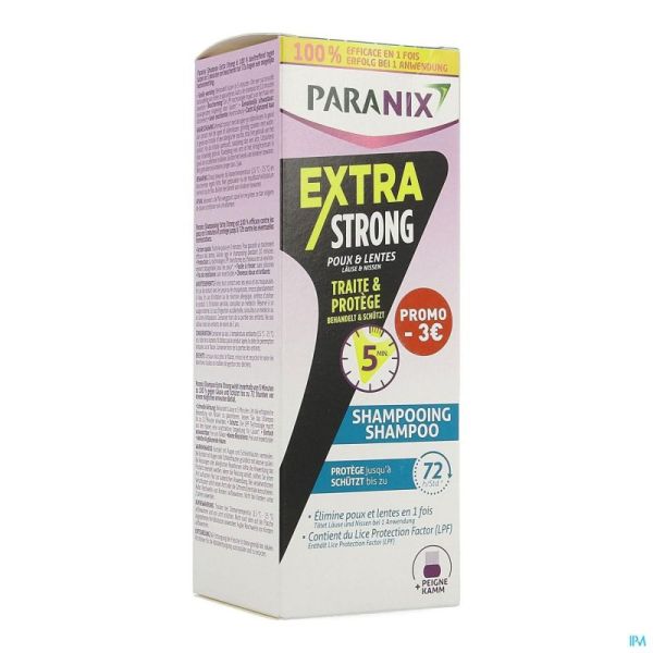 Paranix Extra Strong Shampooing Antipoux 200ml Promo -3€