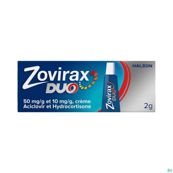 Zovirax Duo Crème 5%+1% Tube 2g