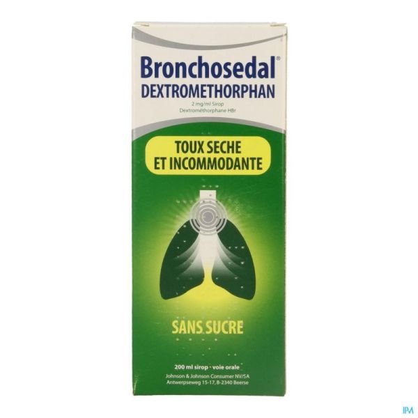 Bronchosedal Dextrométorphane  Sirop 2 MG/ML 200 ML