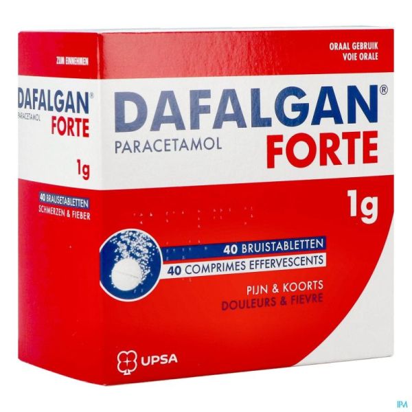 Dafalgan Forte 1Gr 40 Comprimés Effervescents