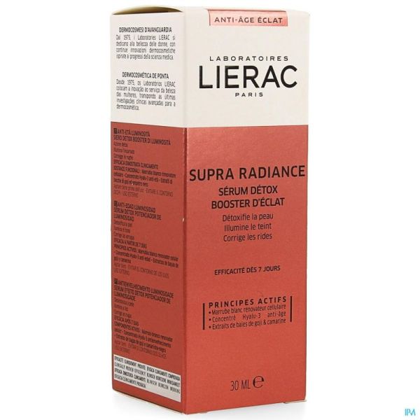 Lierac Supra Radiance Sérum Detox Booster Flacon 30ml