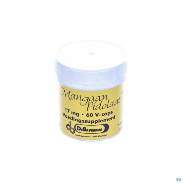 Mangane Pidolate Deba 60 Gélules 17 Mg
