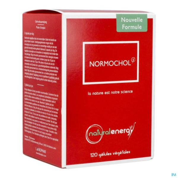 Normochol V-gélules 120 Natural Energy Labophar 