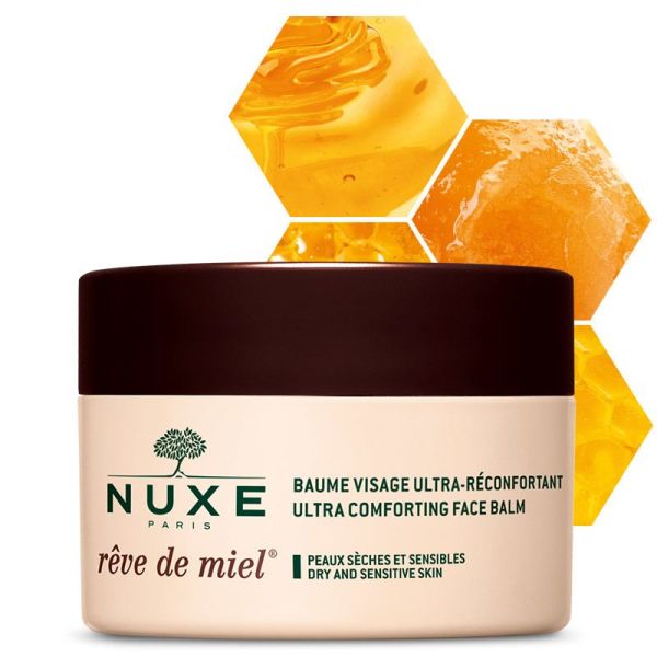 Nuxe Rêve de Miel Baume Visage Ultra Réconfortant 50ml Prix Permanent