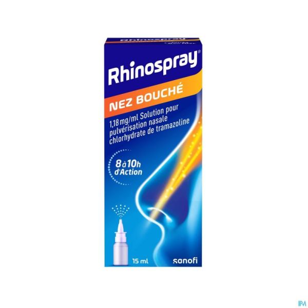 Rhinospray Nez Bouché 1,18mg/ml Spray Nasal 15ml
