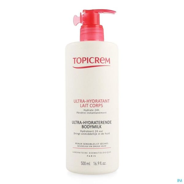 Topicrem Ultra-hydratant Lait pour le Corps Emulsion 500 Ml
