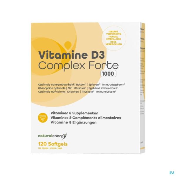 Vit D Complex Forte Nat Energy 120 Gélules