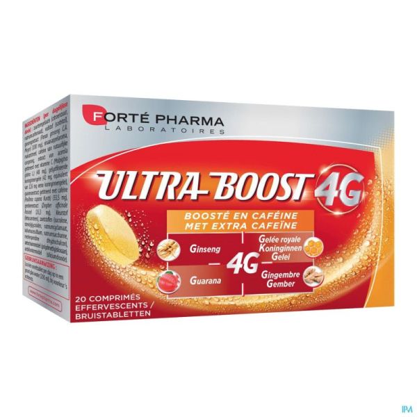 Vitalite 4g Ultra Boost Cafeine Comprimés 20